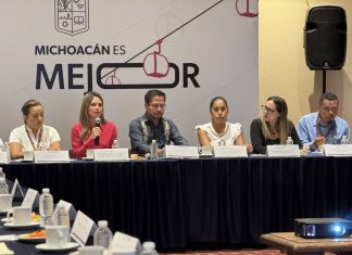 Daniela de los Santos encabeza sesión del PEANNAM para proteger a la niñez migrante en Michoacán