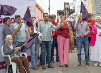 Rehabilitan calle Francisco I. Madero; beneficiará a más de 100 viviendas