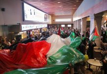 Manifestantes pro Palestina irrumpen en el Festival de Cine de Morelia y exigen a Sheinbaum romper relaciones con Israel