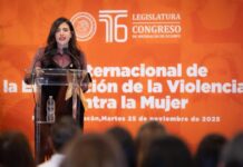 Giulianna Bugarini llama a combatir con responsabilidad, desde el Poder Legislativo, la violencia a las mujeres